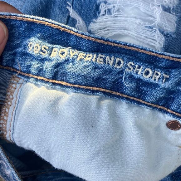 American eagle 90’s boyfriend distressed cut off shorts size 2 #629 - Picture 7 of 8